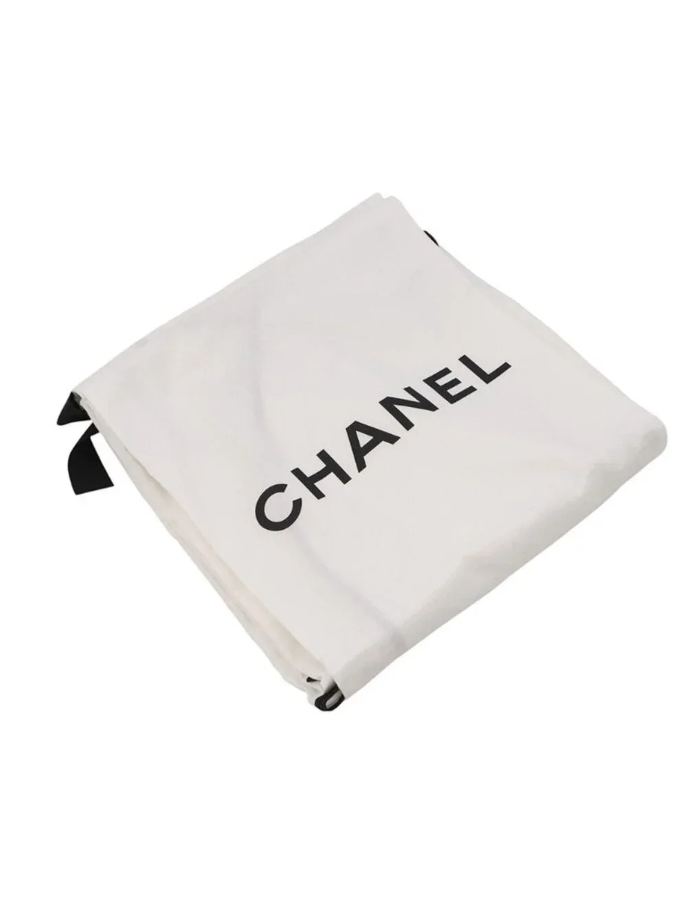 Chanel Dress Knit Long CC Logo Virgin Wool Sleeve Black